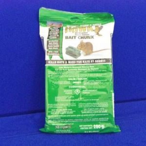 HAWK RODENTICIDE IS A SPECIALLY FORMULATED SINGLE FEED INTERIOR / EXTERIOR BAIT USED BY PROFESSIONALS TO QUICKLY REDUCE MOUSE AND RAT POPULATIONS. WAX COATED BLOCKS ENSURE MOISTURE WILL NOT COMPROMISE THE INGREDIENTS. CONTAINS BROMADIALONE