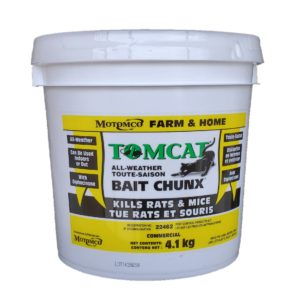 TOM CAT RODENTICIDE IS A SPECIALLY FORMULATED MULTI FEED INTERIOR / EXTERIOR BAIT PACK USED BY PROFESSIONALS TO QUICKLY REDUCE MOUSE AND RAT POPULATIONS. WAX COATED BLOCKS ENSURE MOISTURE WILL NOT COMPROMISE THE INGREDIENTS. CONTAINS DIPHACINONE