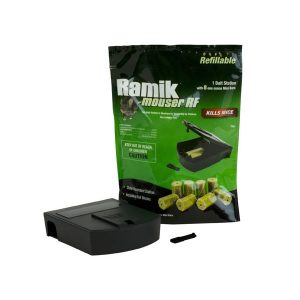 RAMIK BLOCK RODENTICIDE IS A SPECIALLY FORMULATED MULTI FEED INTERIOR / EXTERIOR BAIT PACK USED BY PROFESSIONALS TO QUICKLY REDUCE MOUSE AND RAT POPULATIONS. WAX COATED BLOCKS ENSURE MOISTURE WILL NOT COMPROMISE THE INGREDIENTS. CONTAINS DIPHACINONE