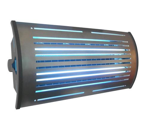 UV INSECT AND FLY LIGHT WITH GLUE BOARDS FOR ATTRACTING AND KILLING FLIES IN KITCHENS AND RESTAURANTS.