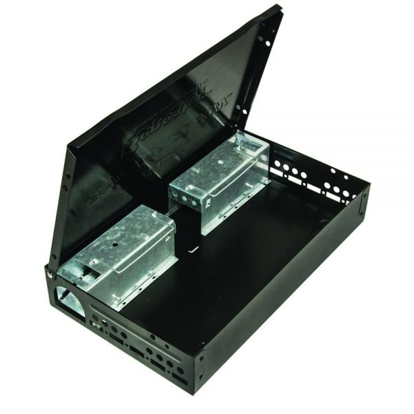 You can get rid of the mice at your business without having to see or touch them or kill them - this live trap is the ideal solution for you! The Victor TIN CAT Mouse Trap allows you to catch up to 30 mice and is reusable. To increase the efficacy of this trap, use it with the pre-baited M309 Victor Glue Board. The Glue Board easily slides into the trap to help catch the mice. This live trap can be used around food, water, children and pets.